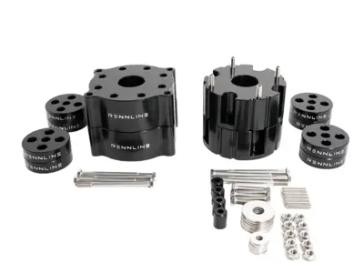 Rennline Lift kit spacer set voor stalen veren 75mm. Porsche 955 Cayenne / 957 Cayenne - 95534307110, 95534301800, 95533307100, 95533301900 - S182
